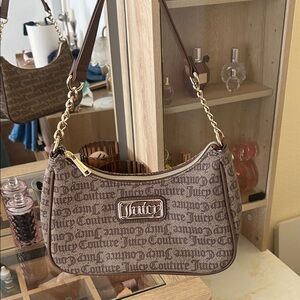 Juicy Couture Monogram Brown Shoulder Bag